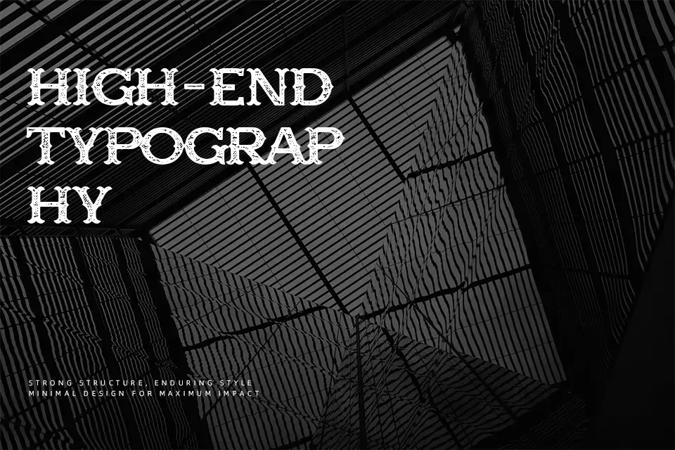 Time to Dead Font Decorative Font Preview for Packaging