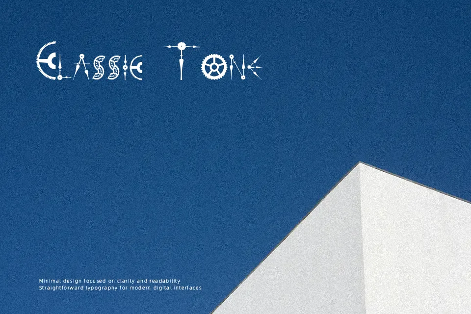 Time to get a Watch Font Decorative Font Preview for Poster