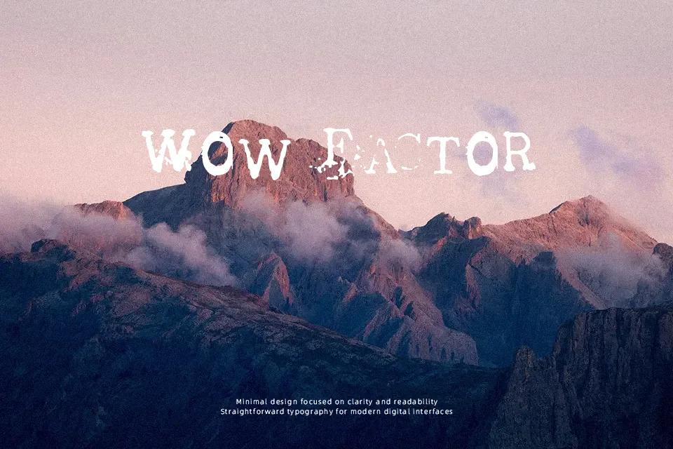 Tract Font Decorative Font Preview for Packaging