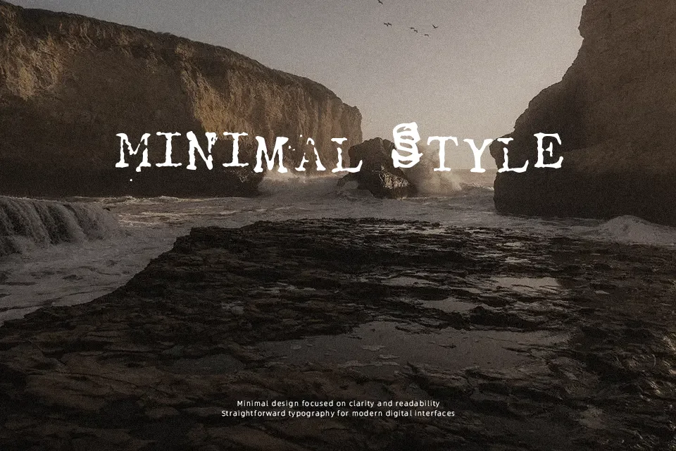 Tract Font Font Preview for Packaging