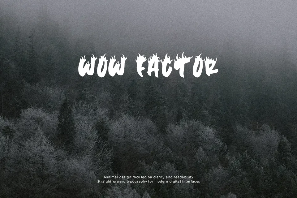 Trash Flame Font Font Preview for Rough Mood