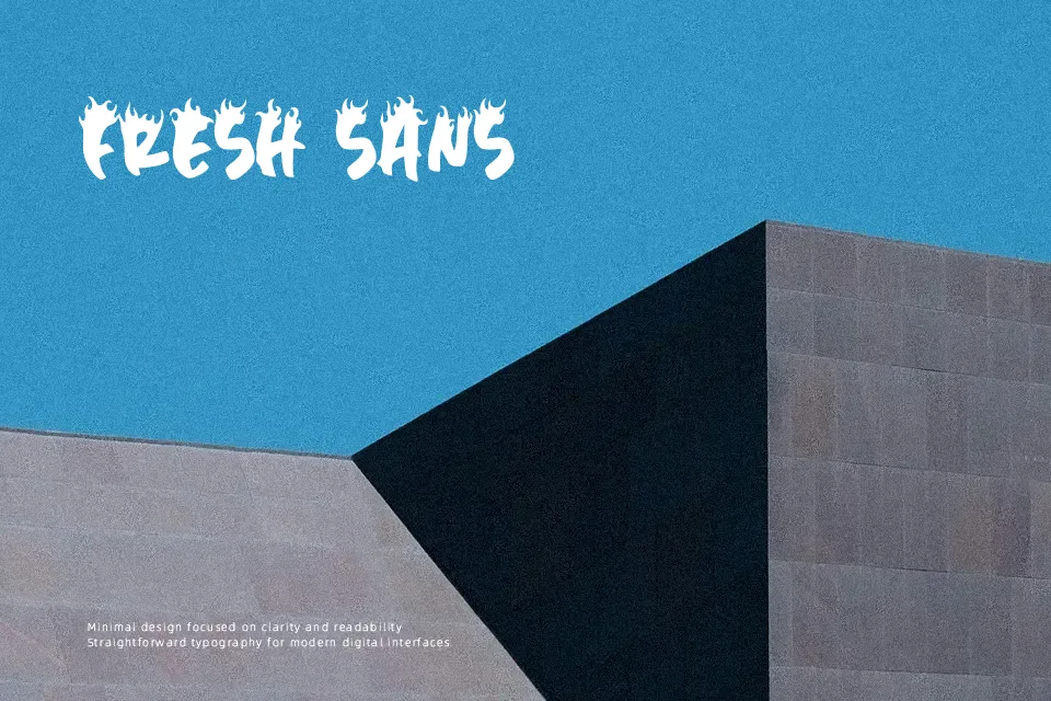 Trash Flame Font Decorative Font Preview for Gaming