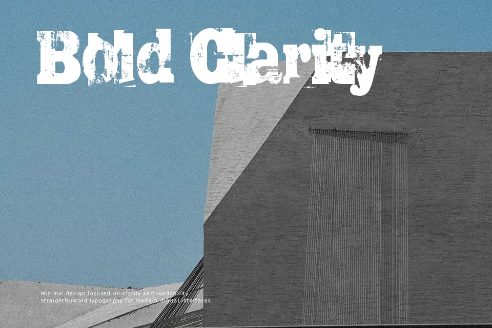 Trashed Font Font Preview for Dark Packaging