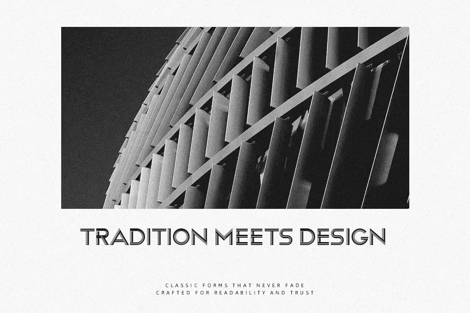 Trayan Font Display Font Preview for Poster