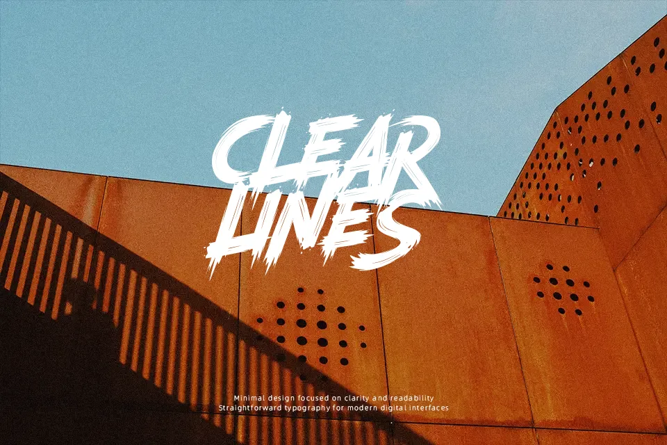 Trenches Font Font Preview for Dark Headline