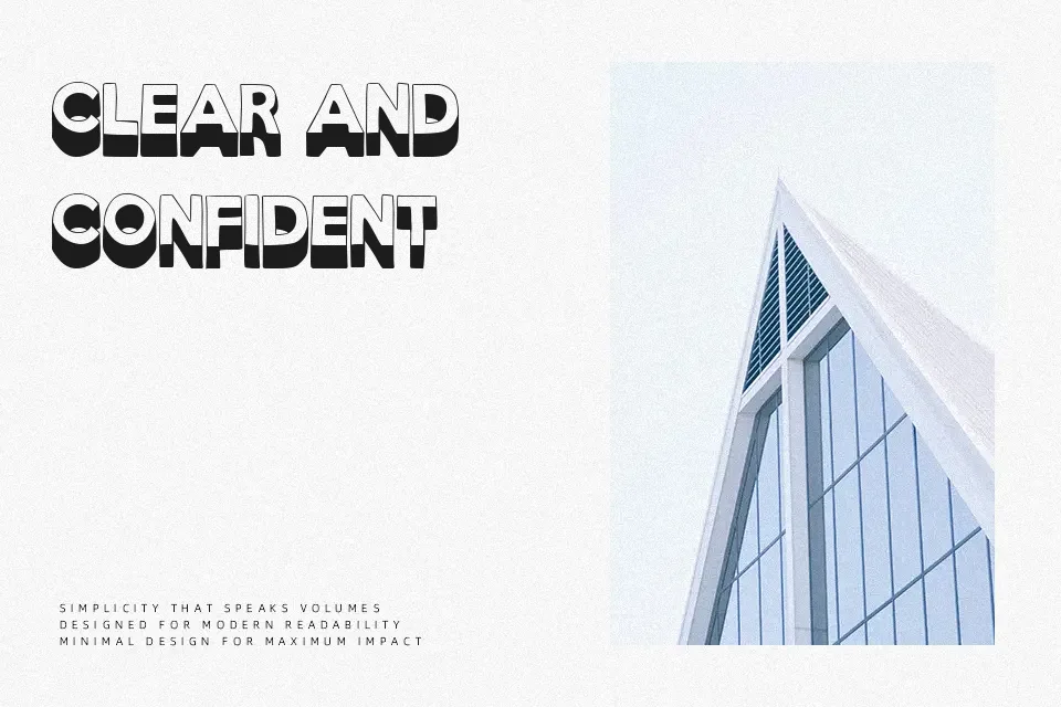 Tres y Dos, Cinco Font Font Preview for Bold Poster