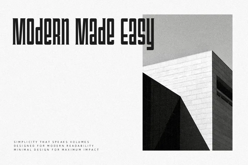 Triac 71 Font Geometric Font Preview for Poster