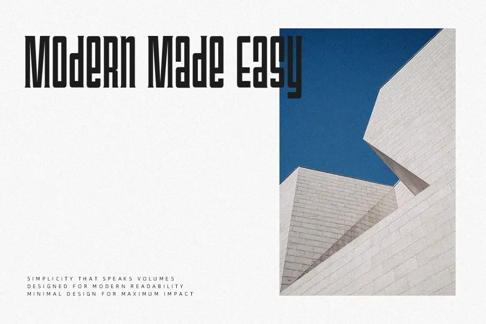 Triac 71 Font Font Preview for Creative Poster
