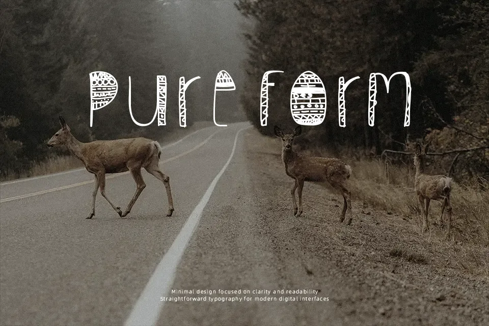 Tribal Font Decorative Font Preview