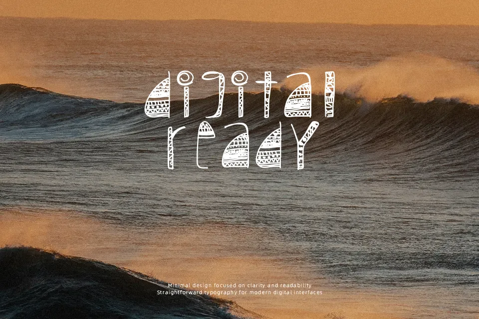 Tribal Font Font Preview for Rough Fashion