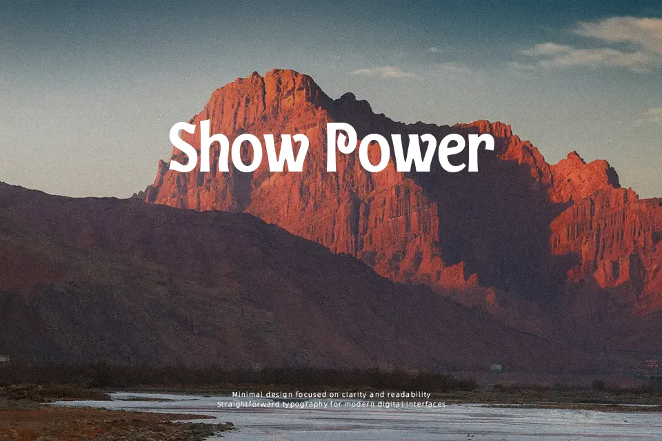 Trivenia Font Font Preview for Groovy Poster