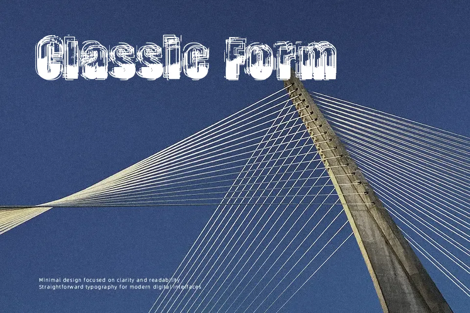 Trop Flou Font Font Preview in Latin