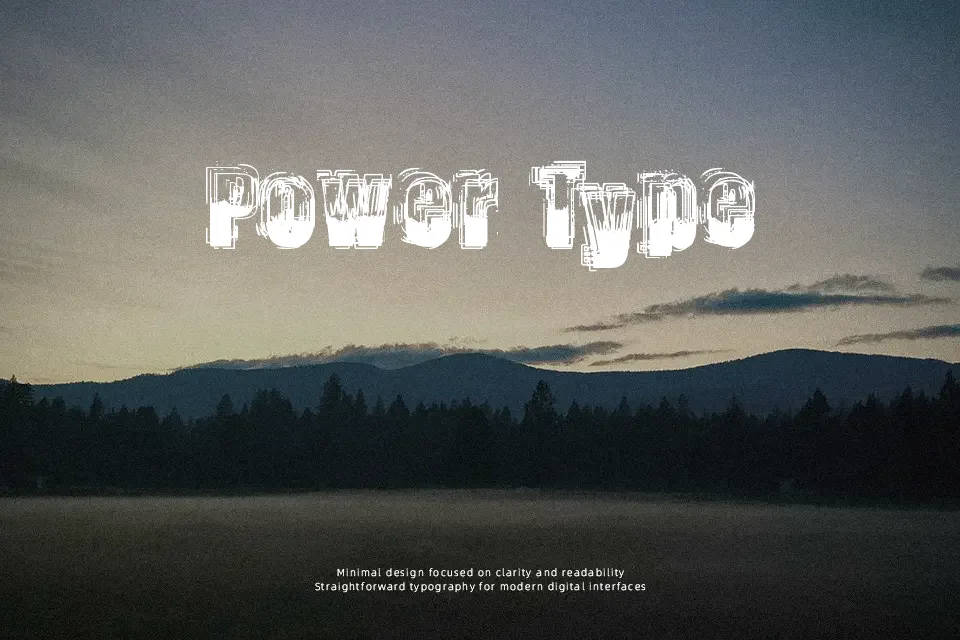 Trop Flou Font Font Preview for Film
