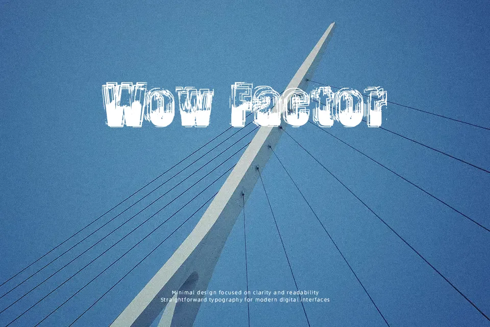 Trop Flou Font Font Preview for Poster