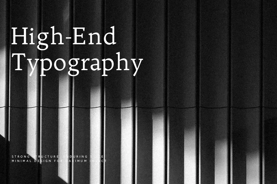 Trykker Font Serif Font Preview for Editorial