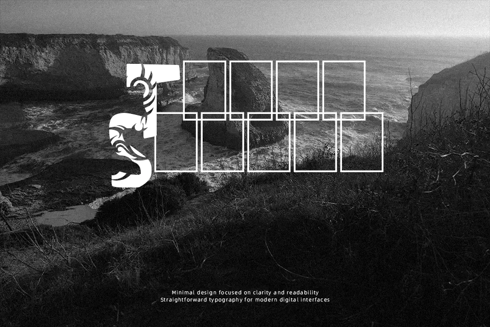 Tuamotu Font Font Preview for Rough Poster