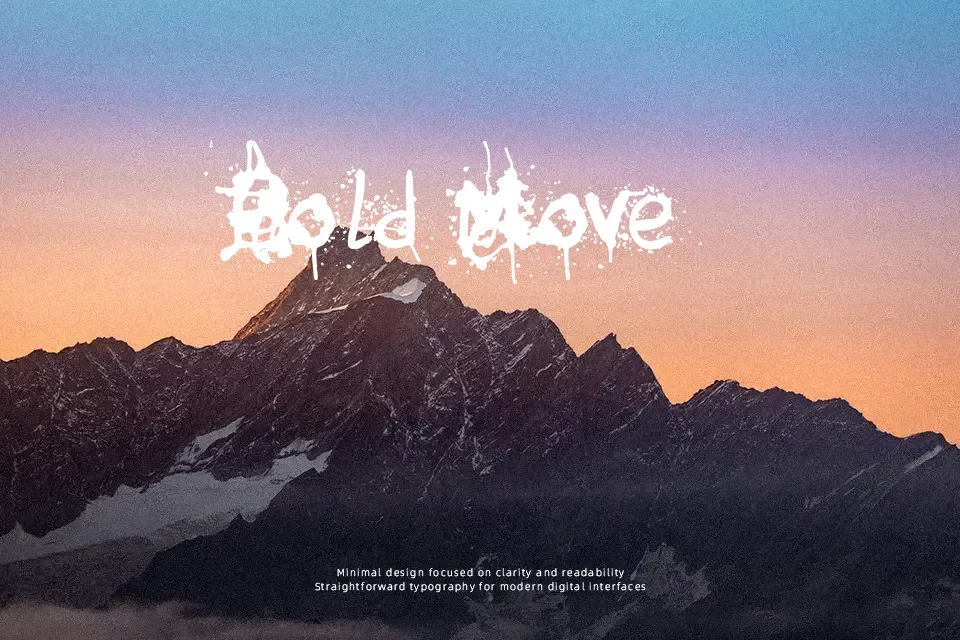 Tumult Font Font Preview for Poster