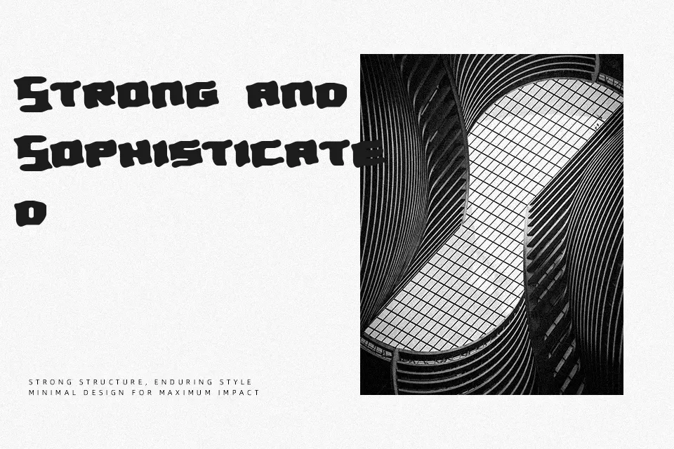 Turmoil BRK Font Font Preview for Music