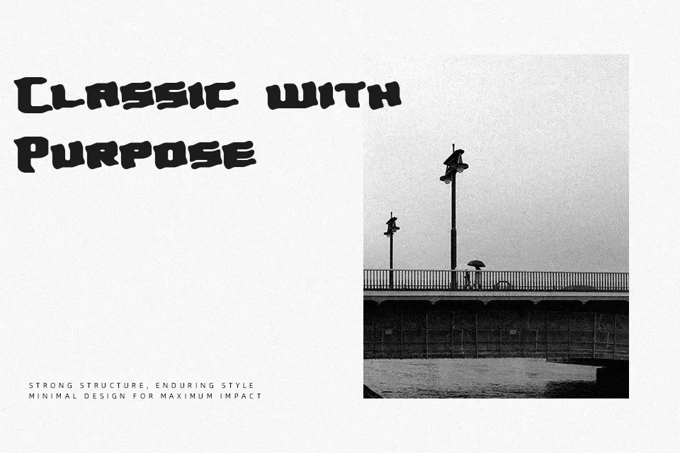 Turmoil BRK Font Decorative Font Preview for Headline