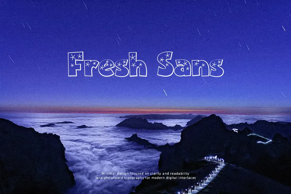 Twinkle Font Decorative Font Preview for Poster