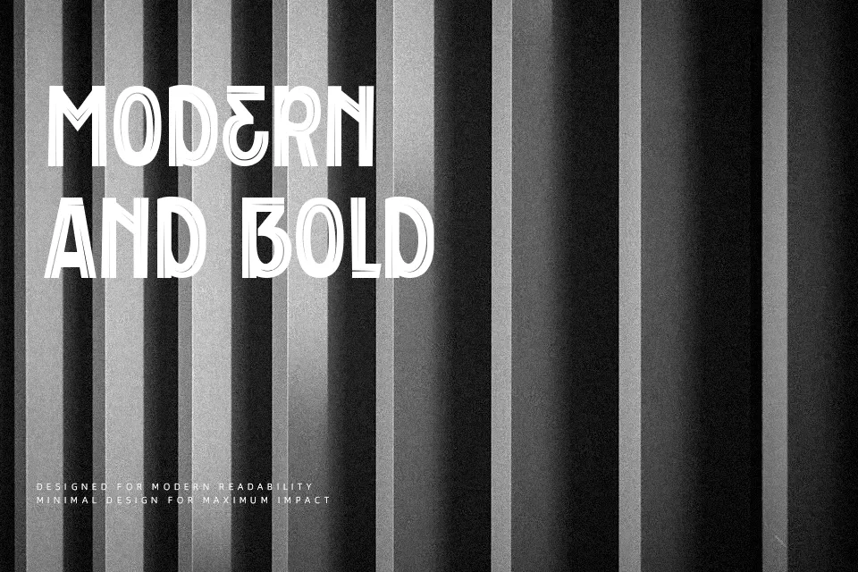 Tyniside Font Sans Serif Font Preview for Poster