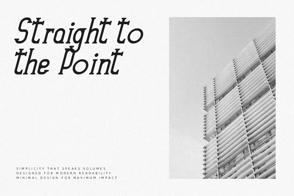 Type Old Font Display Font Preview for Poster