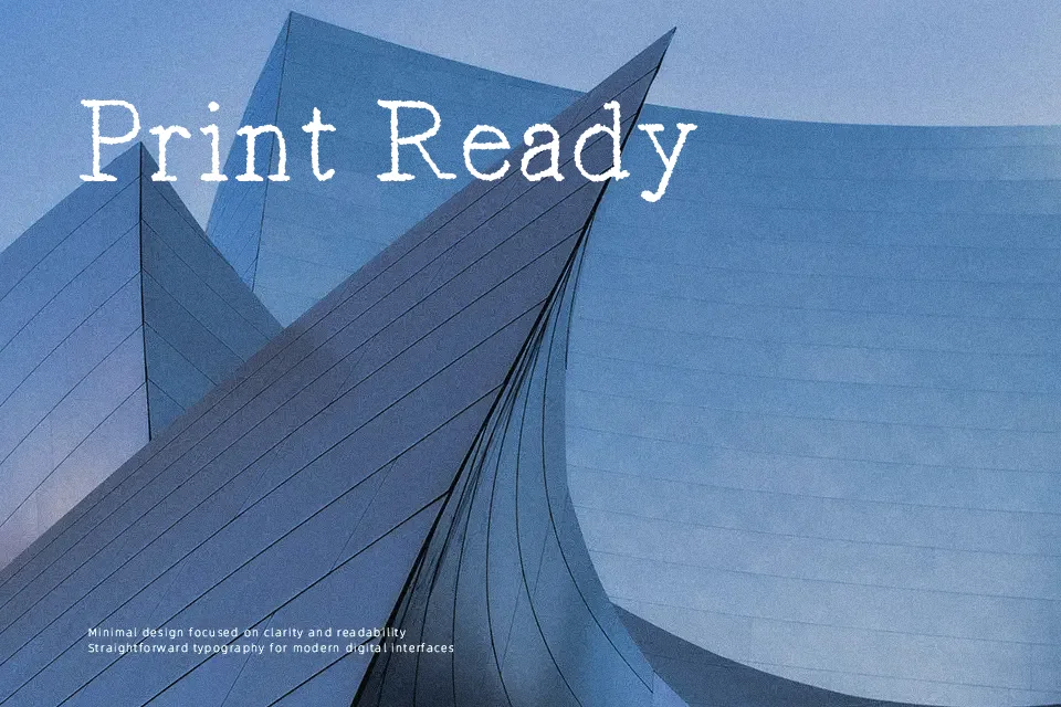 Typist’s Pseudonym Font Font Preview for Vintage Poster