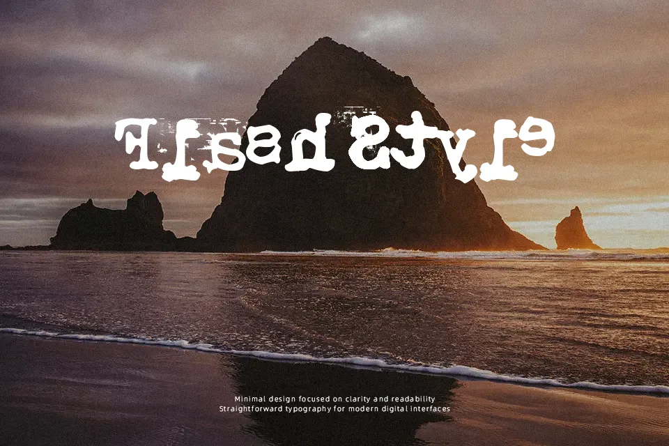 Typistys Font Decorative Font Preview for Poster