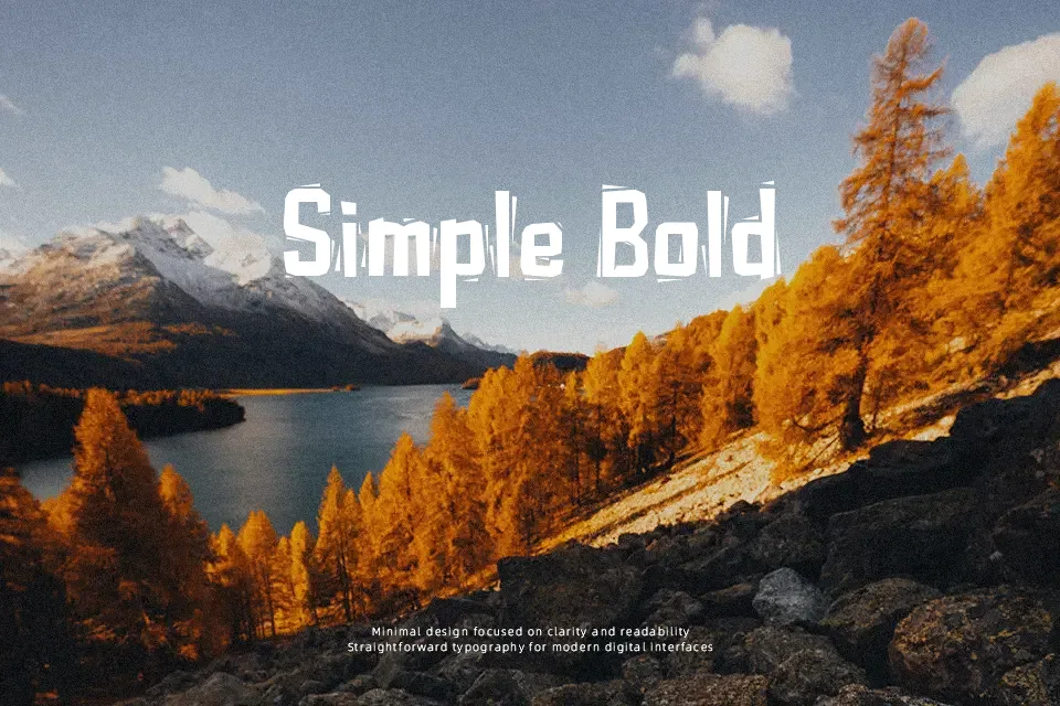 Typo Cut-Out Shaky Font Decorative Font Preview for Poster
