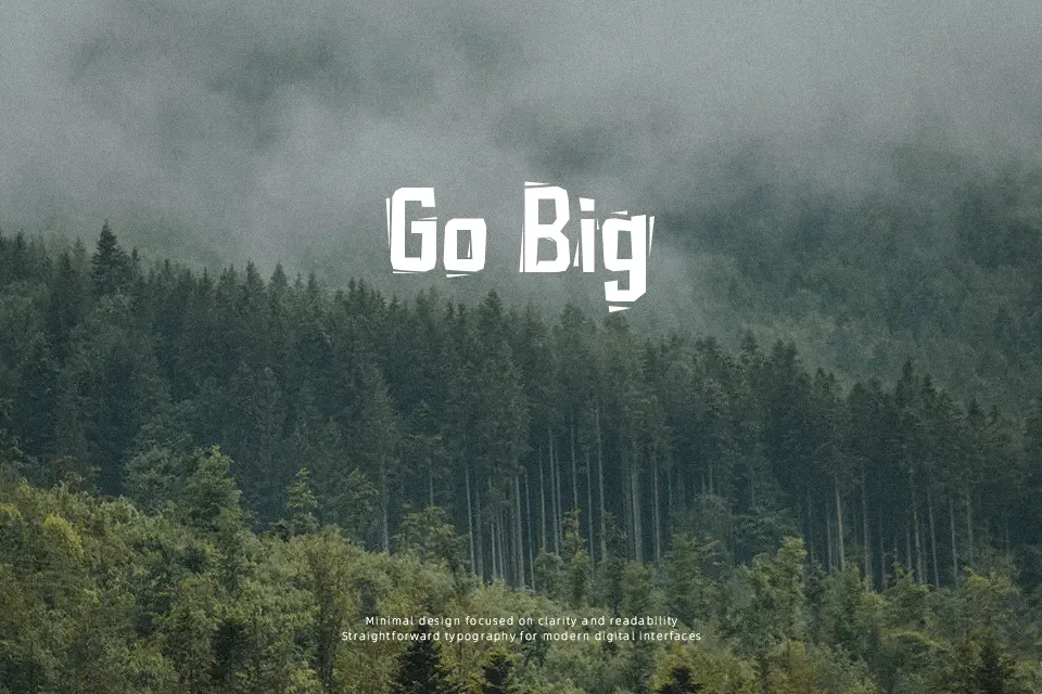 Typo Cut-Out Shaky Font Display Font Preview