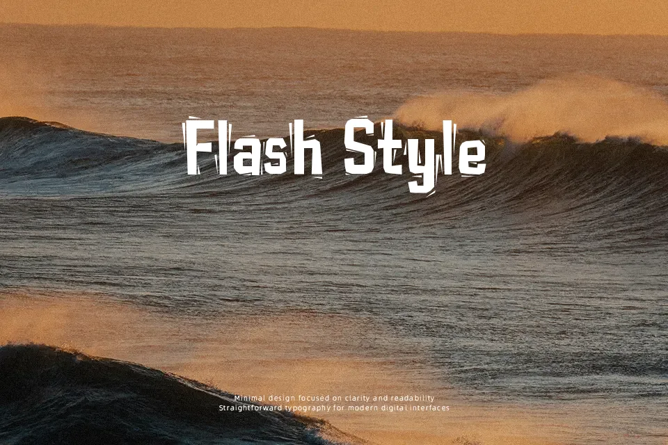 Typo Cut-Out Shaky Font Font Preview for Rough Mood