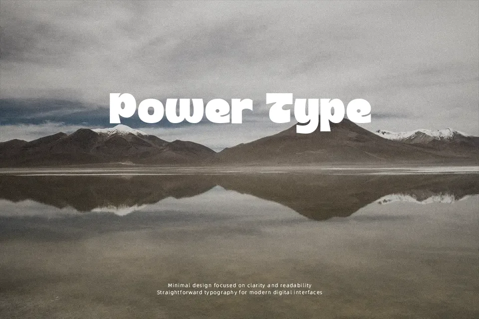 Typo logic Font Font Preview for Modern Poster
