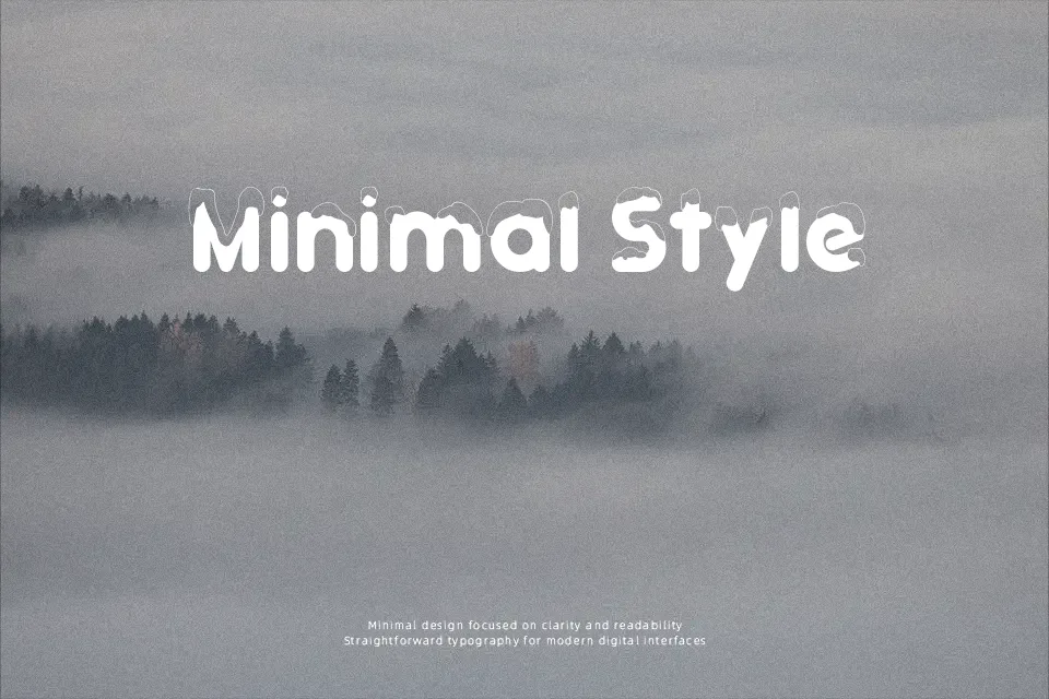 Typo Snowy Font Font Preview for Creative Social Media
