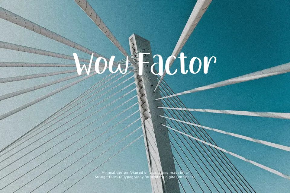 Typography Font Font Preview for Warm Poster