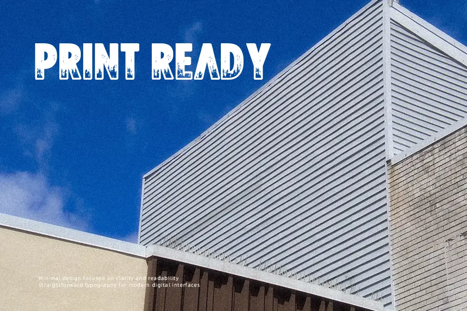 Tyrannothesaurus Font Font Preview for Horror Poster
