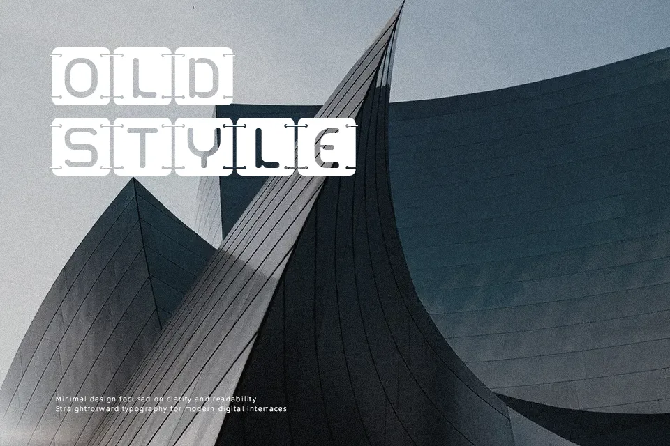 U2 Metalona Font Font Preview for Dark Headline