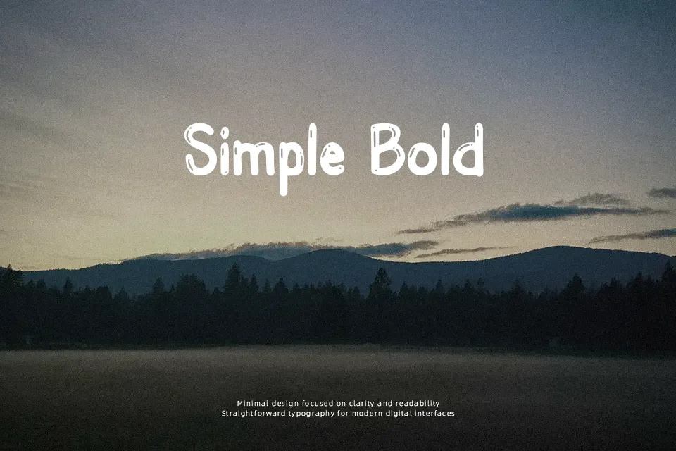 Udara Malam Font Font Preview for Cute Headline