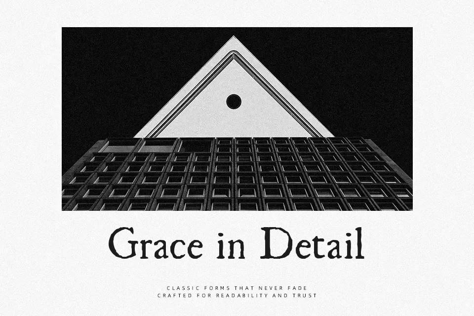 UglyQua Font Font Preview for Ancient Poster