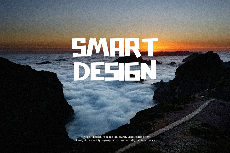Ultramoon Font Display Font Preview for Poster