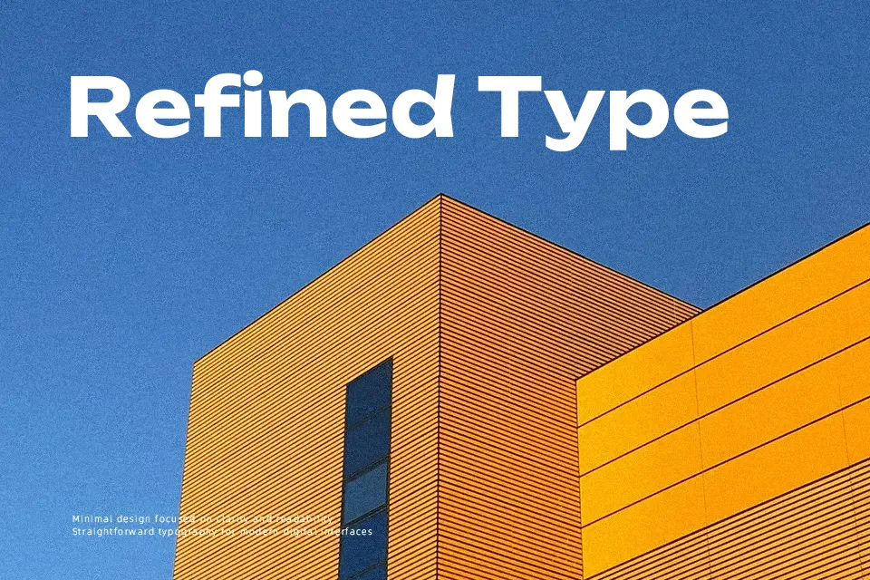 Unbounded Font Font Preview for Poster