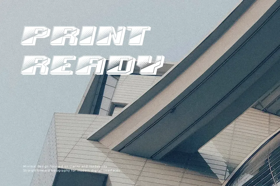 Unboxing Font Font Preview for Modern Logo