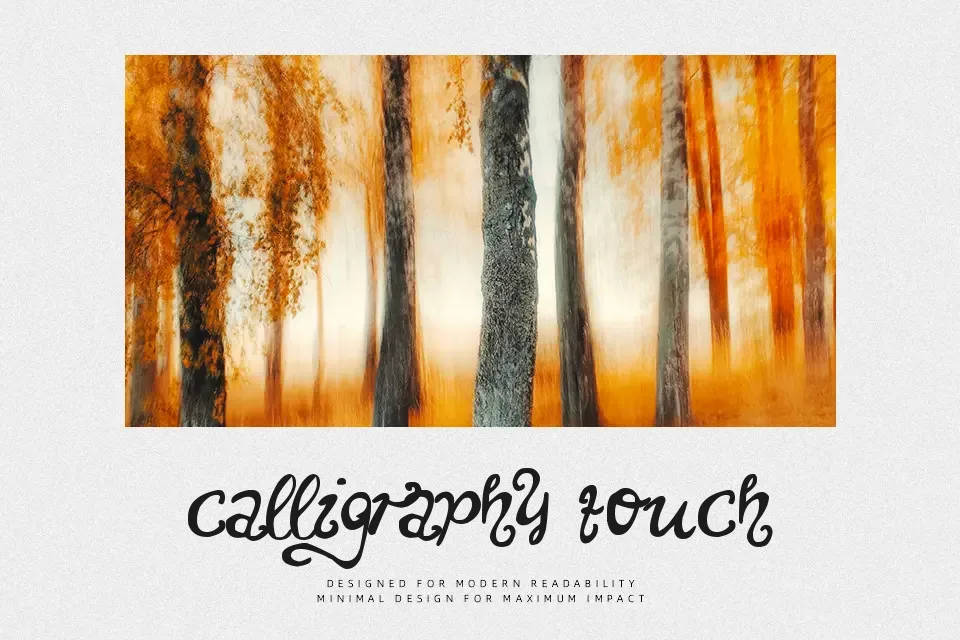 Unchanged Thoughts Font Decorative Font Preview for Headline