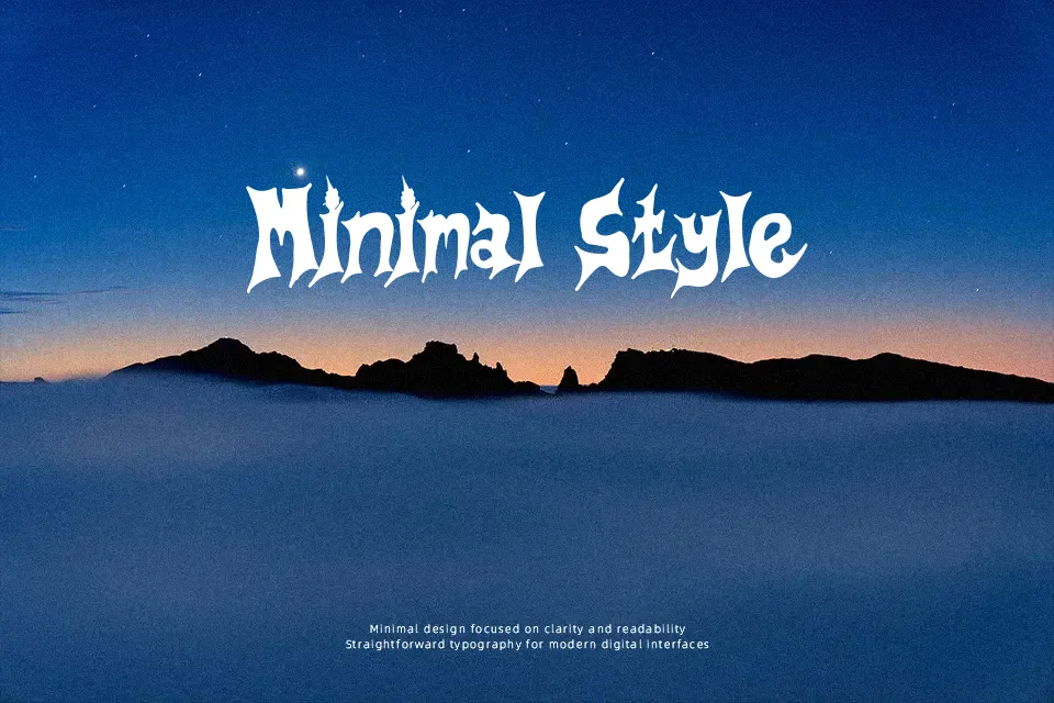 Under World Font Decorative Font Preview for Poster