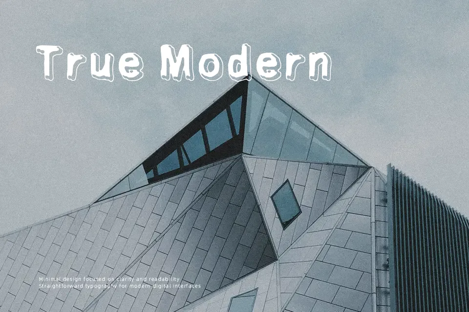 Universedge Font Geometric Font Preview for Packaging