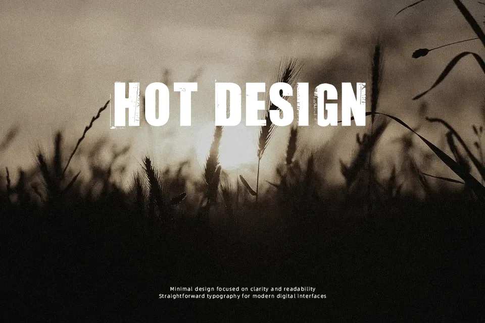 Uptown Font Font Preview for Rough Headline