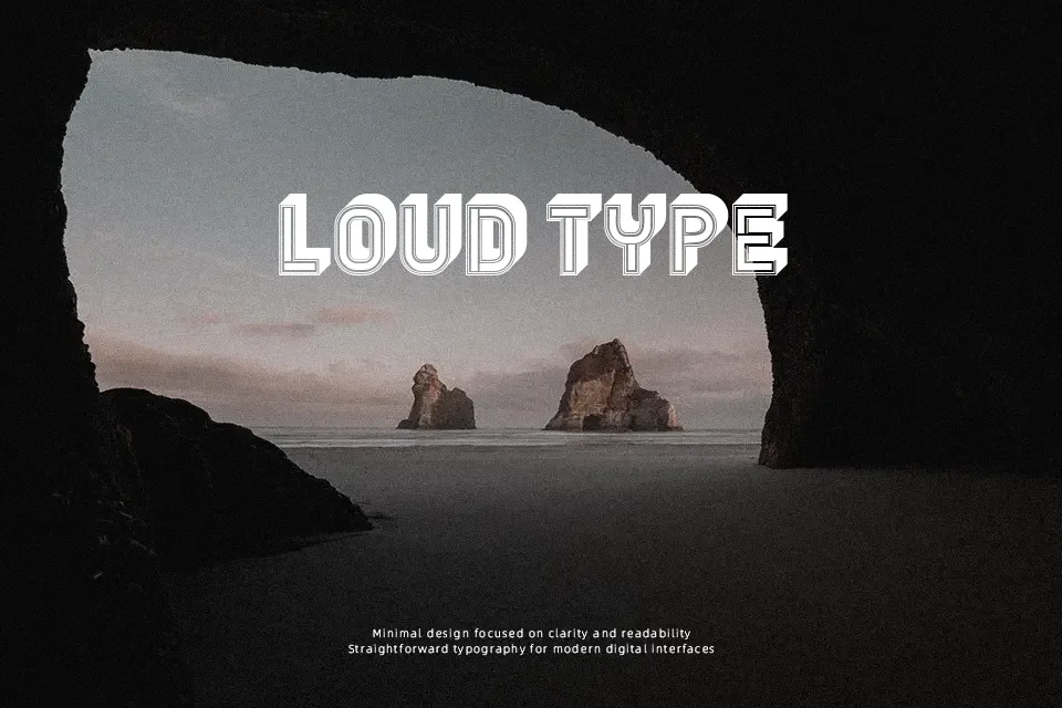 Ural Font Geometric Font Preview for Poster