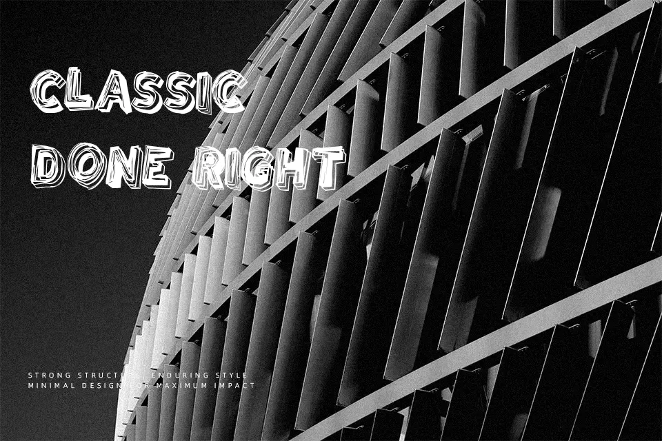 Urban Brigade Font Decorative Font Preview for Branding