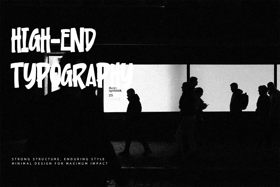Urban Pollution Font Font Preview for Bold Headline