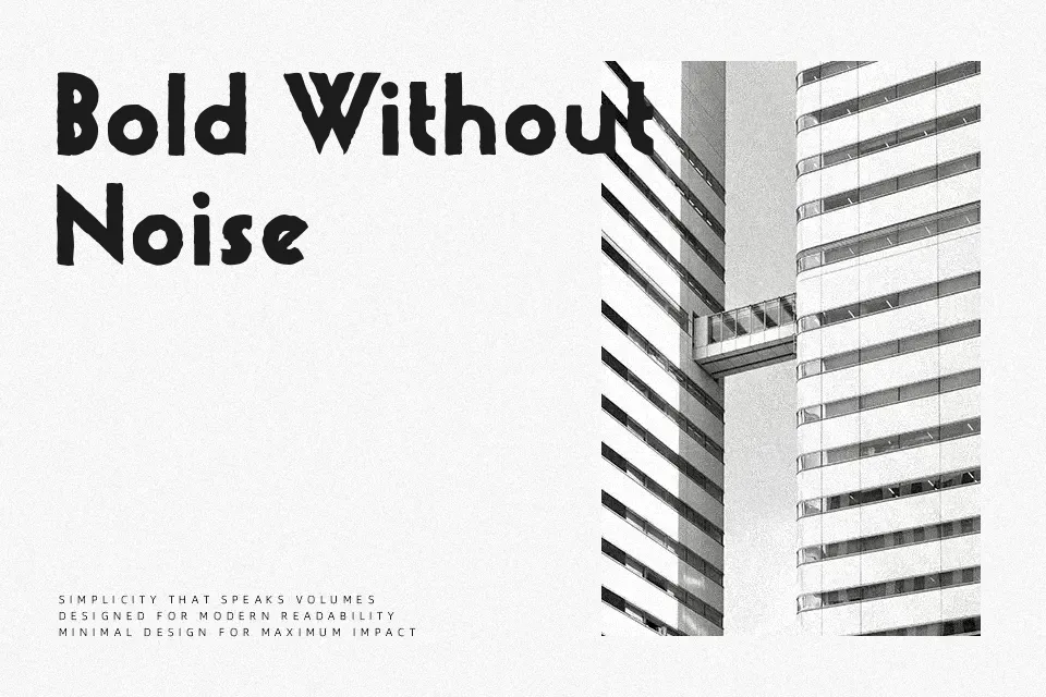 Urban Stone Font Sans Serif Font Preview for Music