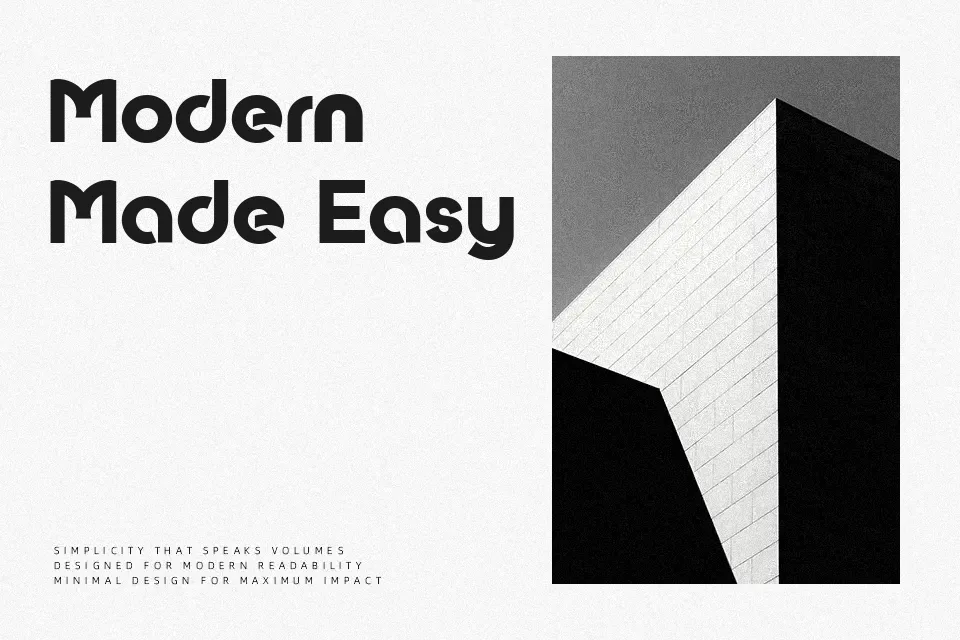 Urial Font Font Preview for Modern Poster